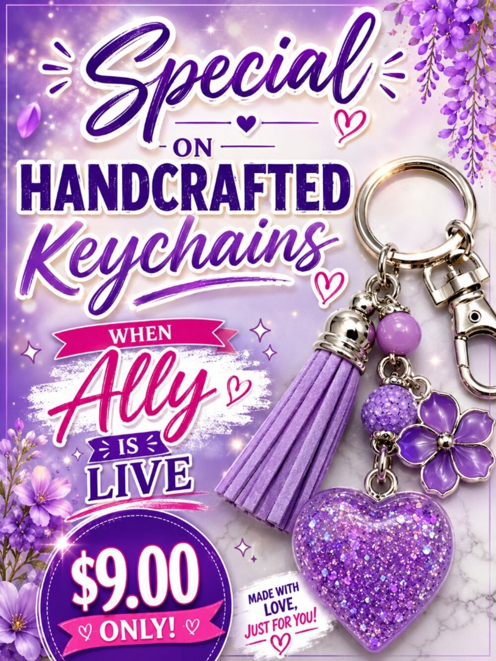 Keychain Special when Ally is Live